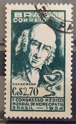 C 350 Selo Congresso Medico Mundial de Homeopatia Saude 1954 Circulado 4