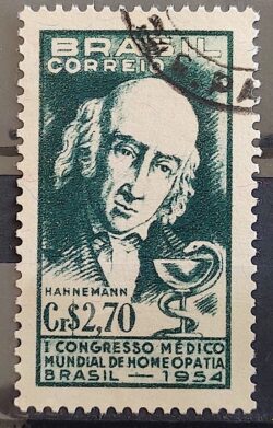 C 350 Selo Congresso Medico Mundial de Homeopatia Saude 1954 Circulado 5