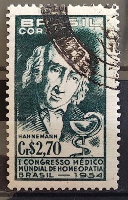 C 350 Selo Congresso Medico Mundial de Homeopatia Saude 1954 Circulado 6