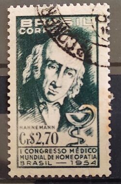 C 350 Selo Congresso Medico Mundial de Homeopatia Saude 1954 Circulado 7