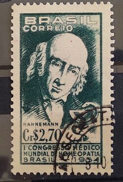 C 350 Selo Congresso Medico Mundial de Homeopatia Saude 1954 Circulado 9