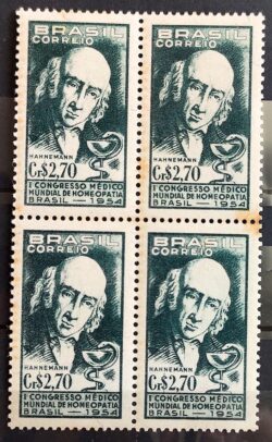 C 350 Selo Congresso Medico Mundial de Homeopatia Saude 1954 Quadra