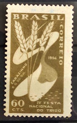 C 352 Selo Festa Nacional do Trigo Carazinho Rio Grande do Sul Economia 1954 1