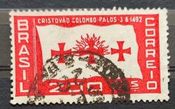 C 58 C Selo Cristovao Colombo 1933 6 Variedade Circulado