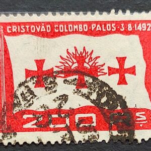 C 58 C Selo Cristovao Colombo 1933 6 Variedade Circulado