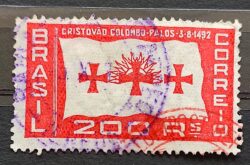 C 58 Selo Cristóvão Colombo 1933 5 Circulado