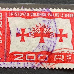 C 58 Selo Cristóvão Colombo 1933 5 Circulado