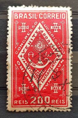 C 59 Selo Congresso Eucaristico Salvador Religiao 1933 1 Circulado