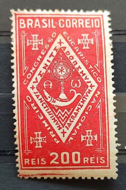 C 59 Selo Congresso Eucaristico Salvador Religiao 1933