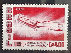 A 82 Selo Aereo Santos Dumont Aviao Aviacao 14 Bis 1956