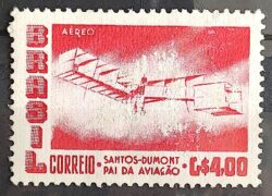 A 82 Selo Aereo Santos Dumont Aviao Aviacao 14 Bis 1956 2