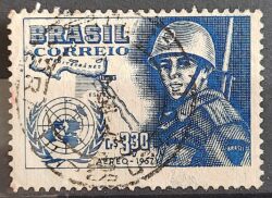 A 86 Selo Aereo Exercito Conflito Canal de Suez Militar Mapa 1957 Circulado 3