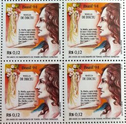 C 1914 Selo Tomas Antonio Gonzaga Marilia de Dirceu Literatura 1994 Quadra