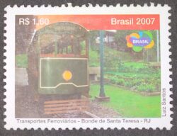 C 2699 Selo Transportes Ferroviários Trem Locomotiva Bonde 2007