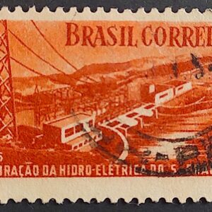 C 356 Selo Usina Hidreletrica de Paulo Afonso Bahia Energia Economia 1955 Circulado 1