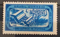 C 357 Selo Usina Hidreletrica de Itutinga Minas Gerais Energia Economia 1955 2