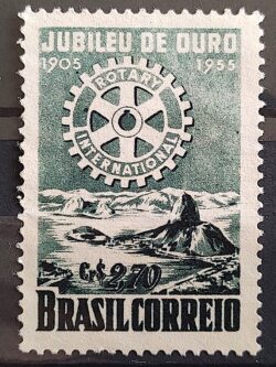 C 358 Selo Cinquentenario do Rotary Club Internacional 1955