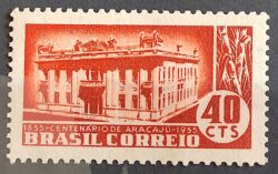 C 360 Selo Centenario de Aracaju Sergipe Cana de Acucar Economia 1955