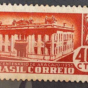 C 360 Selo Centenario de Aracaju Sergipe Cana de Acucar Economia 1955 MH