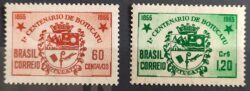 C 361 Selo Centenario Cidade Botucatu Brasao 1955