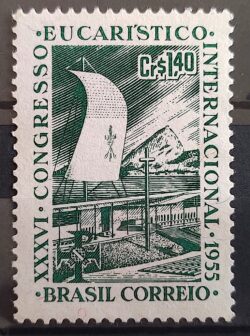 C 365 Selo Congresso Eucaristico Internacional Religiao 1955 1