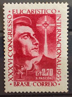 C 366 Selo Congresso Eucaristico Internacional Religiao 1955 2