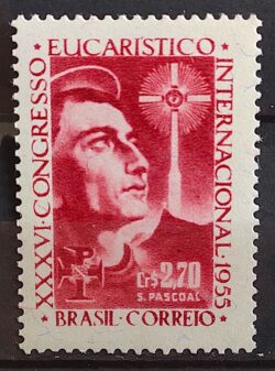 C 366 Selo Congresso Eucaristico Internacional Religiao 1955 3