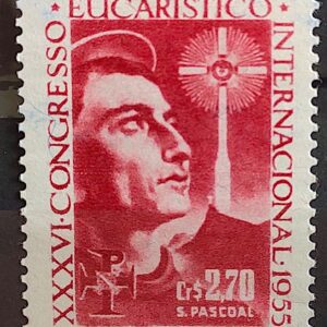 C 366 Selo Congresso Eucaristico Internacional Religiao 1955 4