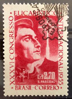 C 366 Selo Congresso Eucaristico Internacional Religiao 1955 Circulado 12