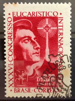 C 366 Selo Congresso Eucaristico Internacional Religiao 1955 Circulado 13