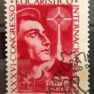 C 366 Selo Congresso Eucaristico Internacional Religiao 1955 Circulado 13