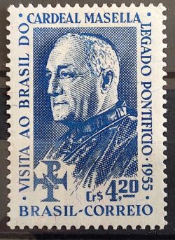 C 367 Selo Visita Cardeal Masella Religiao 1955 2