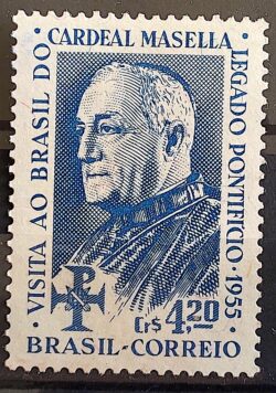 C 367 Selo Visita Cardeal Masella Religiao 1955 4