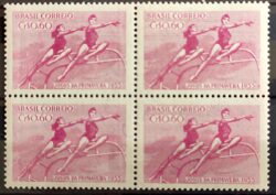 C 368 Selo Jogos da Primavera Esporte Rio de Janeiro 1955 Quadra
