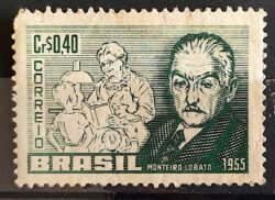 C 370 Selo Monteiro Lobato Escritor Literatura Personalidade 1955 MH