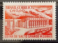 C 373 Selo Usina Hidreletrica de Salto Grande Minas Gerais 1956 1