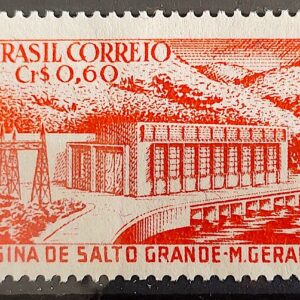C 373 Selo Usina Hidreletrica de Salto Grande Minas Gerais 1956 1