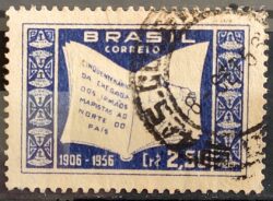 C 380 Selo Cinquentenario Irmaos Maristas Religiao Educacao 1956 Circulado 3