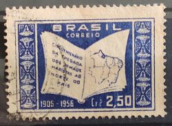 C 380 Selo Cinquentenario Irmaos Maristas Religiao Educacao 1956 Circulado 8