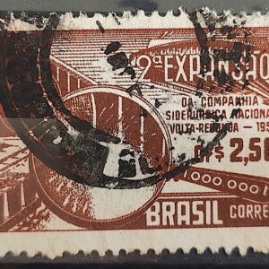 C 385 Selo Companhia Siderurgica Nacional Volta Redonda Industria Economia 1957 Circulado 18