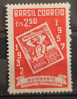 C 390 Selo Jubileu de Prata da Revolucao Constitucionalista 1957 MH