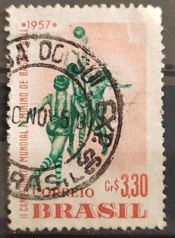 C 393 Selo Campeonato Mundial Feminino de Basquete Mulher 1957 Circulado 1