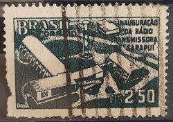 C 397 Selo Estacao Radio Transmissora Sarapui Comunicacao 1957 Circulado 4