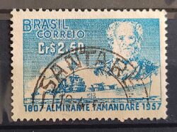 C 398 Selo Almirante Tamandare Marinha Militar Navio 1957 Circulado 16