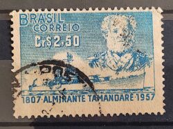 C 398 Selo Almirante Tamandare Marinha Militar Navio 1957 Circulado 17