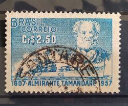 C 398 Selo Almirante Tamandare Marinha Militar Navio 1957 Circulado 19