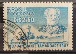 C 398 Selo Almirante Tamandare Marinha Militar Navio 1957 Circulado 21