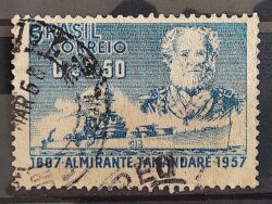 C 398 Selo Almirante Tamandare Marinha Militar Navio 1957 Circulado 5