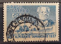 C 398 Selo Almirante Tamandare Marinha Militar Navio 1957 Circulado 7