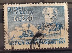 C 398 Selo Almirante Tamandare Marinha Militar Navio 1957 Circulado 8